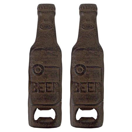 DESIGN TOSCANO A Cold Bottle of Beer Cast Iron Bottle Opener, PK 2 QH917813